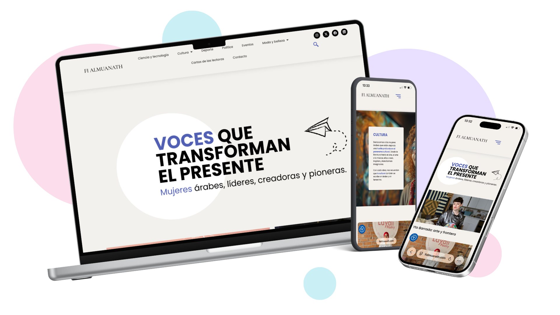 Fi Almuanath en diferentes dispositivos
